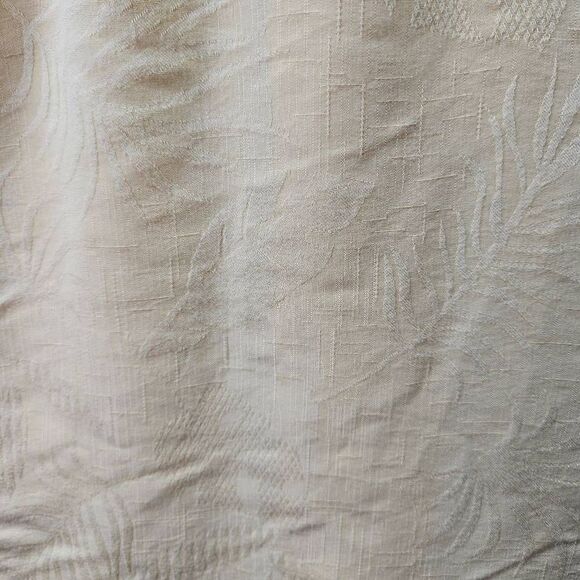 Joe Marlin Shirt Mens Sz L Yellow Hawaiian Short Sleeve Beach Palm Tree Button U - Picture 7 of 8